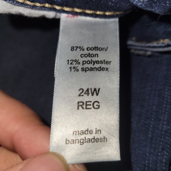 Maurice's M Jeans Size Mid Rise 24W PLUS Host Pick - Picture 3 of 6